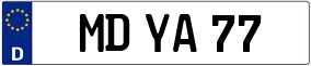 Trailer License Plate